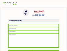 Tablet Screenshot of edentica.pl